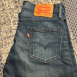 Levi's men’s 513 Blue Slim Straight Jeans with Vintage Look size 30x30